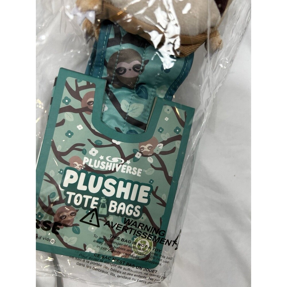 Plushiverse Plushie Tote Bag See Turtle Design Reusable Bag with Plush Holder - Picture 6 of 6